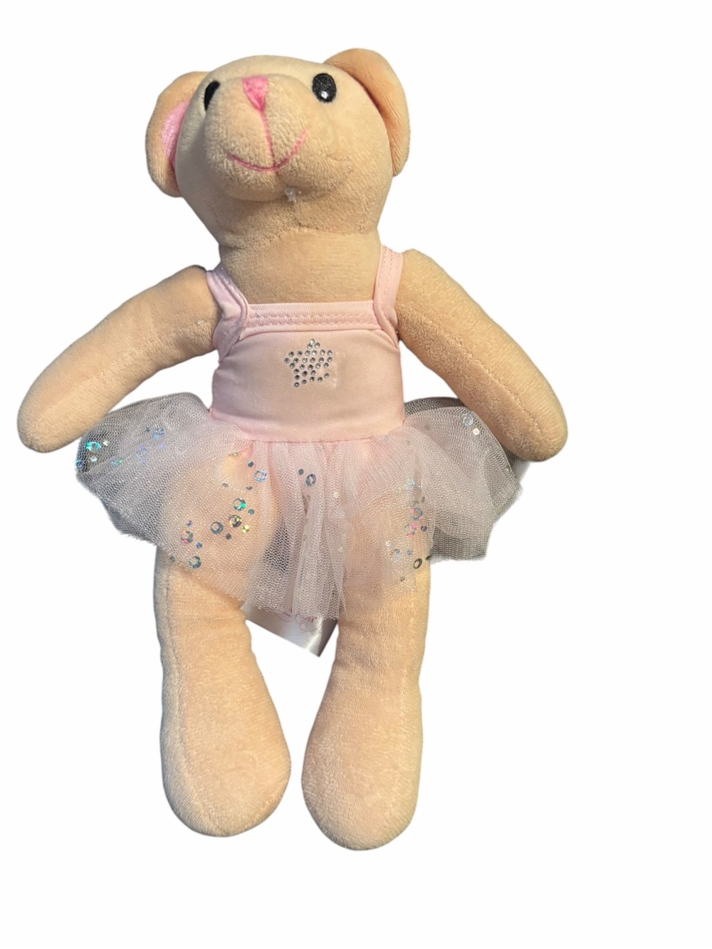 Revolution Dancewear Sparkle the Bear Ballerina Plush Pink Tutu Rhinestone 12”